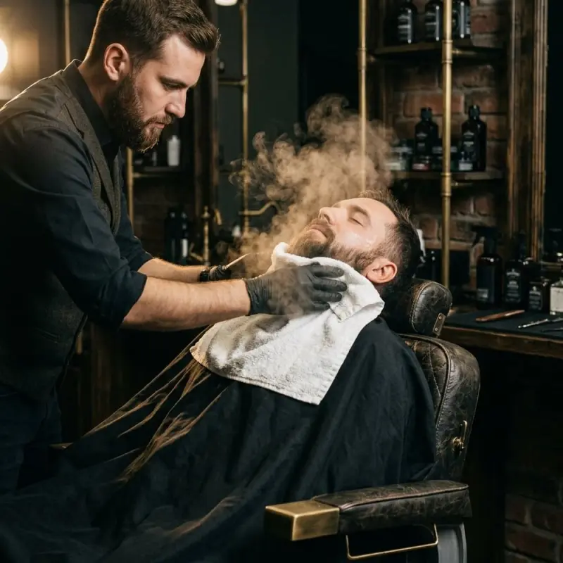 Hot towel shave ervaring bij barber Eindhoven